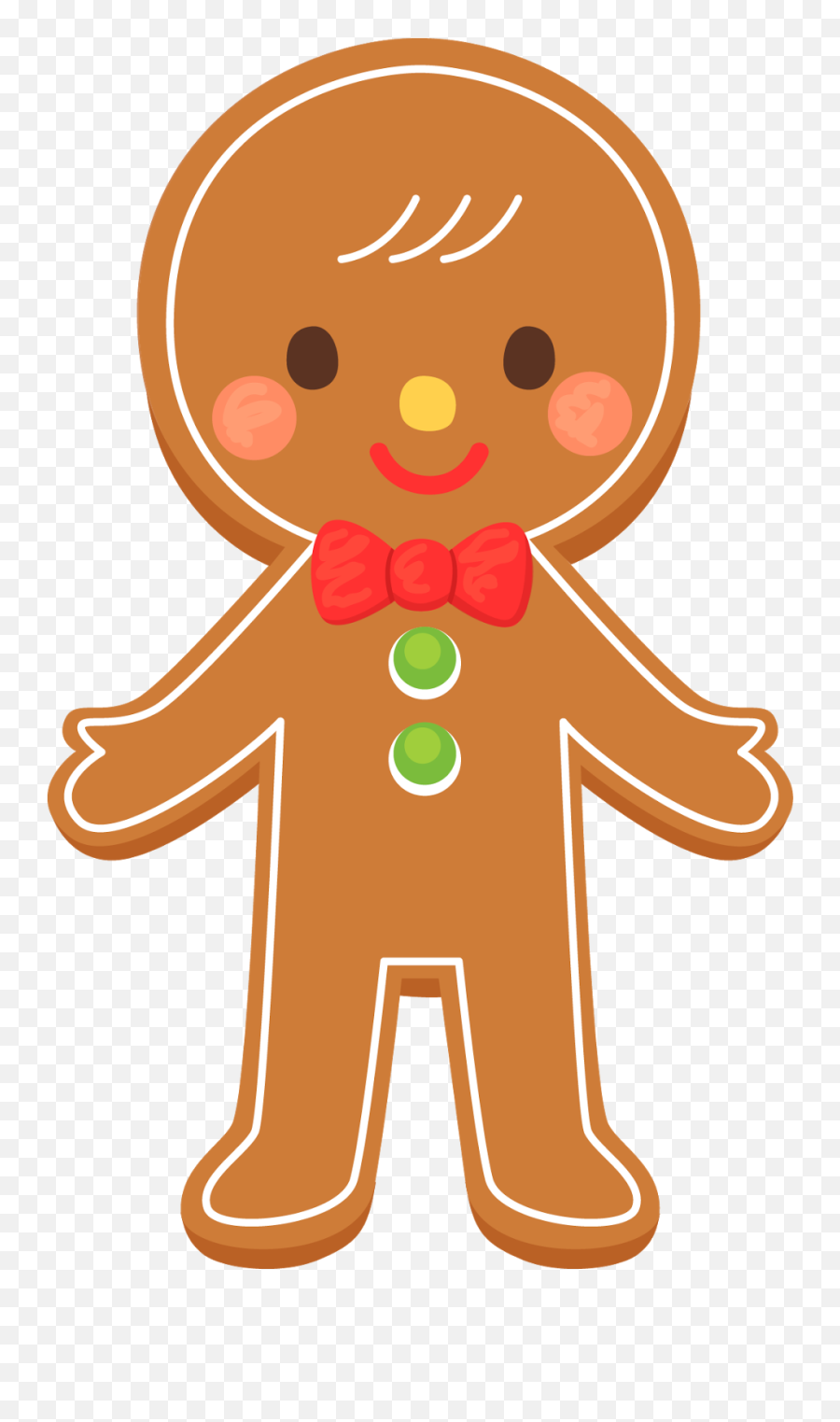 Free Gingerbread Man Cliparts The - Clipartix Cartoon Gingerbread Man Png,Man Clipart Png