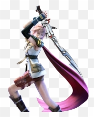 Download Lightning Xiii Action Render - Lighting Final Fantasy 13 Png,Final Fantasy Png