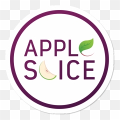 Apple Slice Circle Logo Sticker - Circle Png,Apple Logo Sticker