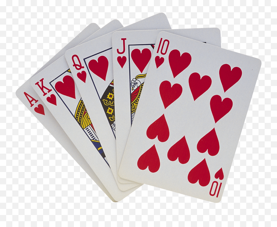 Playing Card Royal Flush Clip Art - Playing Cards Png,Deck Of Cards Png