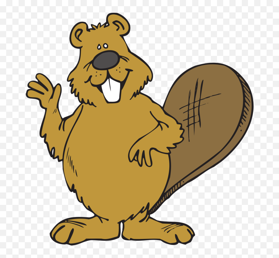 Groundhog Day Cartoon Rodent Png - Beaver Waving,Groundhog Png