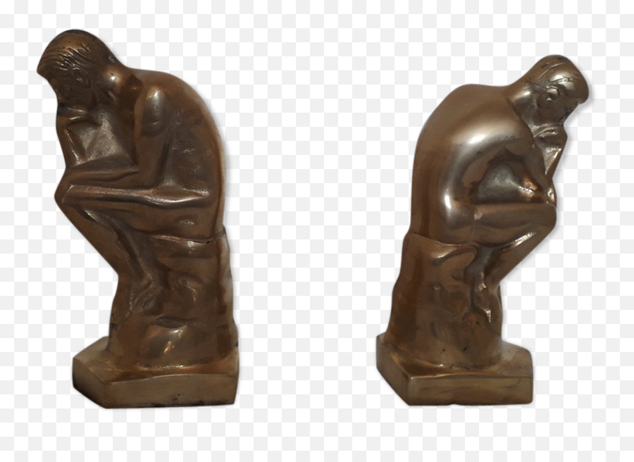 Thinker Brass - Bronze Sculpture Png,The Thinker Png