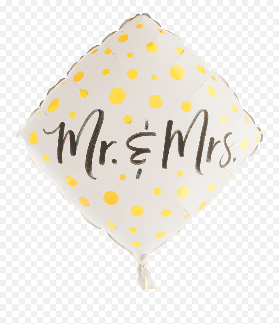 Download Mr Mrs Gold Dots - Balloon Png,Gold Dots Png