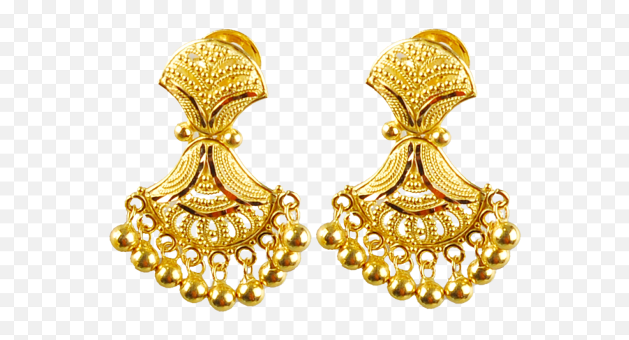 Png Gold Earrings Designs With Price 5 - Bridal Gold Jhumka Design,Gold Earring Png