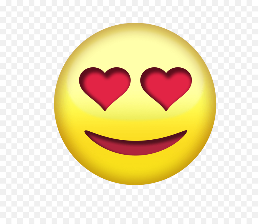 Heart Eye Emoji Png Transparent Without Background Image - Emoji Of Heart Shaped Eyes,Emoji Hearts Transparent