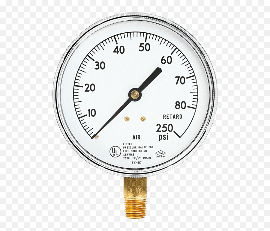 Airwaterretard Gauge 0 - 80250 Psi Steel Fire Equipment Gauge Png,Retard Png