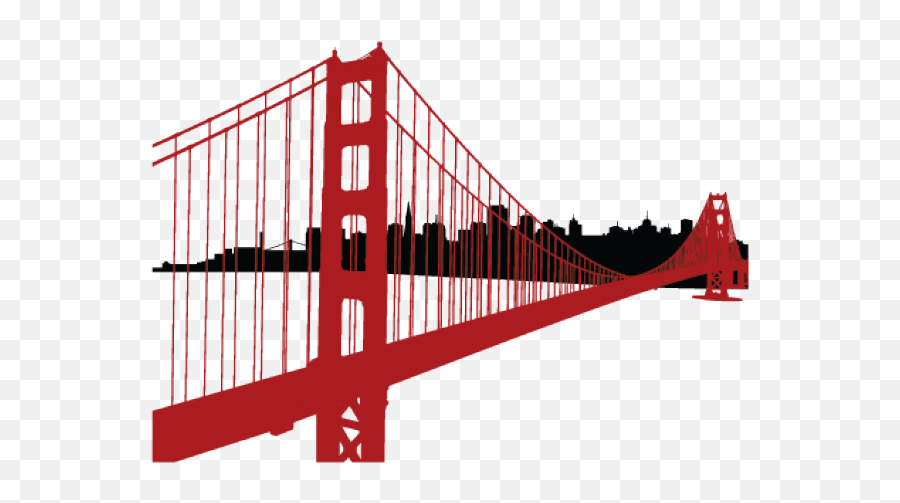 Golden Gate Clipart Transparent - San Francisco Bridge Png Golden Gate Bridge,Bridge Clipart Transparent