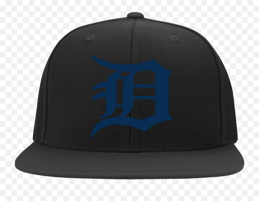 Official Detroit Tigers Classic D Logo Yupoong Flat Bill Twill Flexfit Cap - Baseball Cap Png,Detroit Tigers Logo Png