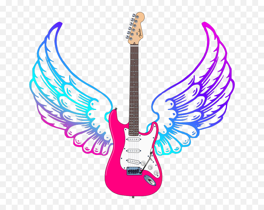 Guitar Svg Clip Arts Download - Download Clip Art Png Icon Arts Angel Wings Png Clipart,Guitar Clipart Png