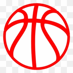 Red Basketball Clip Art - vector clip art Clipart png