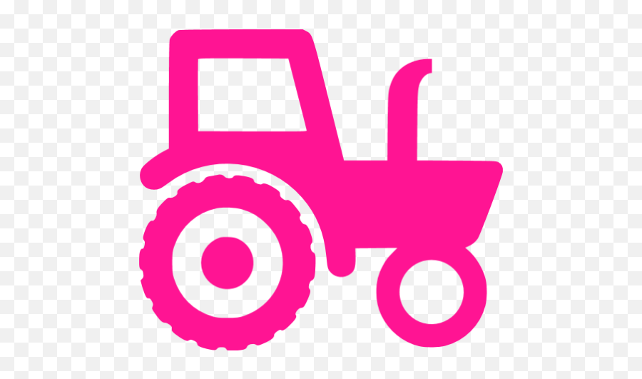 Deep Pink Tractor Icon - Free Deep Pink Tractor Icons Tractor Logo Png Black And White,Tractor Png