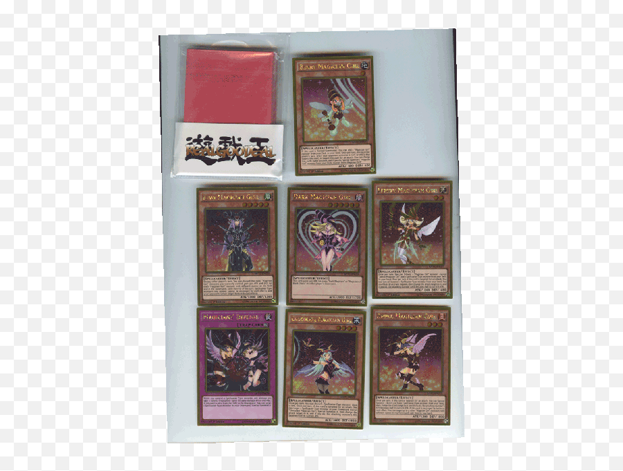 Yugioh Dark Magician Girl Set All Gold Includes Exclusive Realgoodeal Sleeves - Fictional Character Png,Dark Magician Png