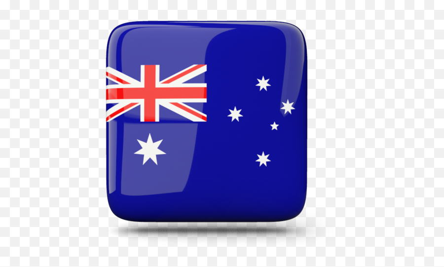 Glossy Square Icon - Flag Of Australia Png,Australia Flag Png