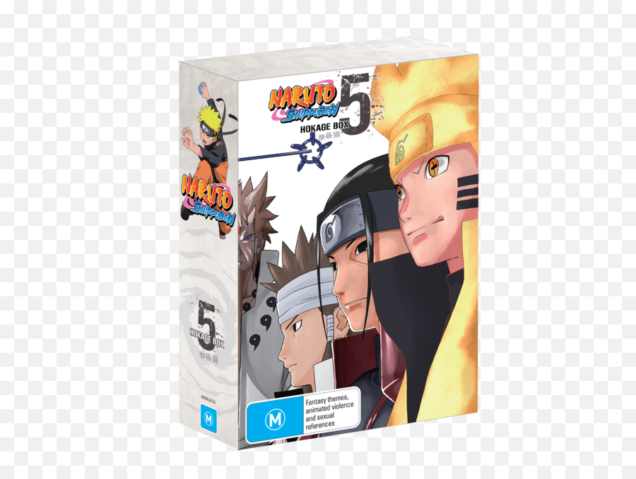 Naruto Shippuden - Hokage Part 5 Episodes 416500 Dvd Box Naruto Shippuden Ultimate Ninja Storm Png,Naruto Hokage Png