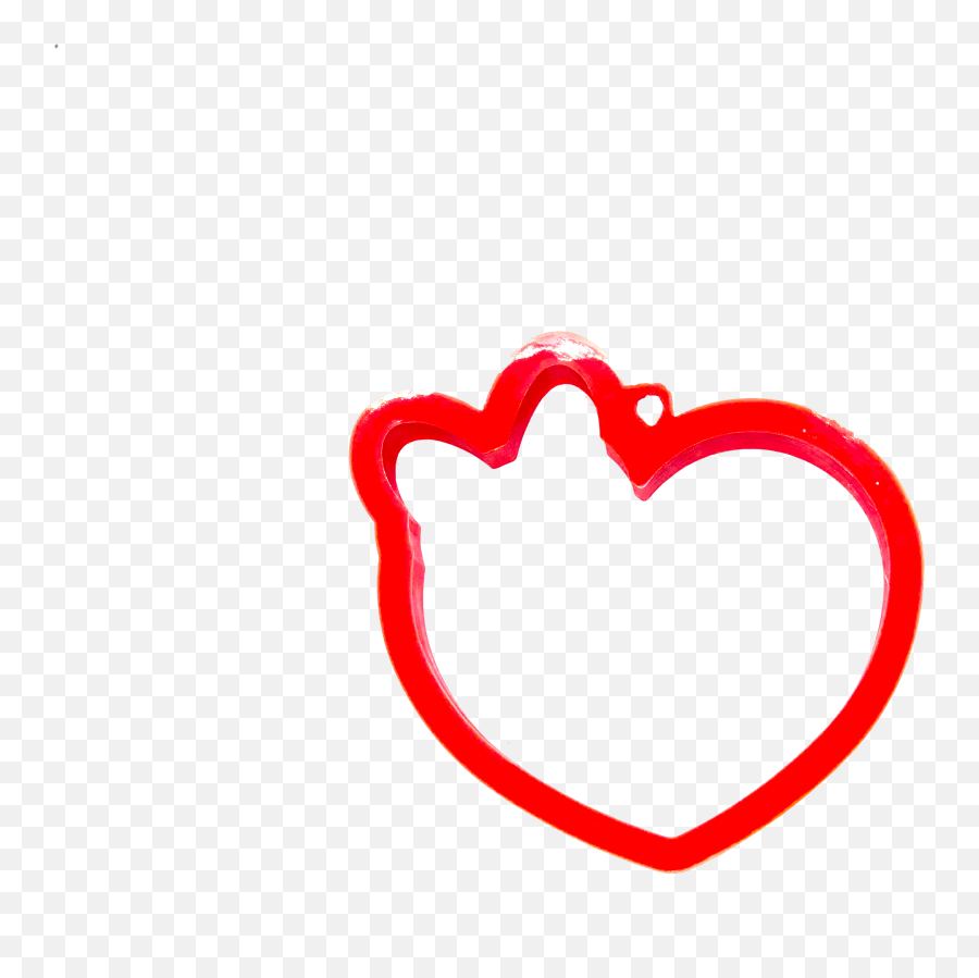 Kawaii Heart With Head Bow Cookie Cutter - Language Png,Kawaii Heart Png