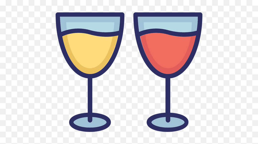 Toast Icon Of Colored Outline Style - Champagne Glass Png,Champagne Toast Png