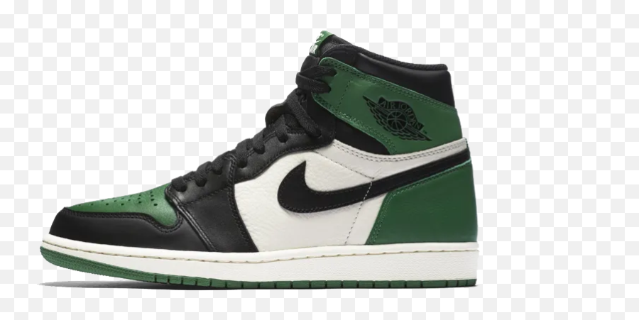 Air Jordan 1 Pine Green Shirt Sneaker - Air Jordan 1 Green Png,Air Jordan Icon