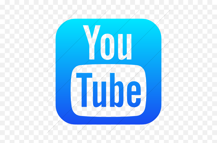 Iconsetc Simple Ios Blue Gradient Bootstrap Font Awesome - Blue Youtube Square Icon Png,Youtube Icon Image