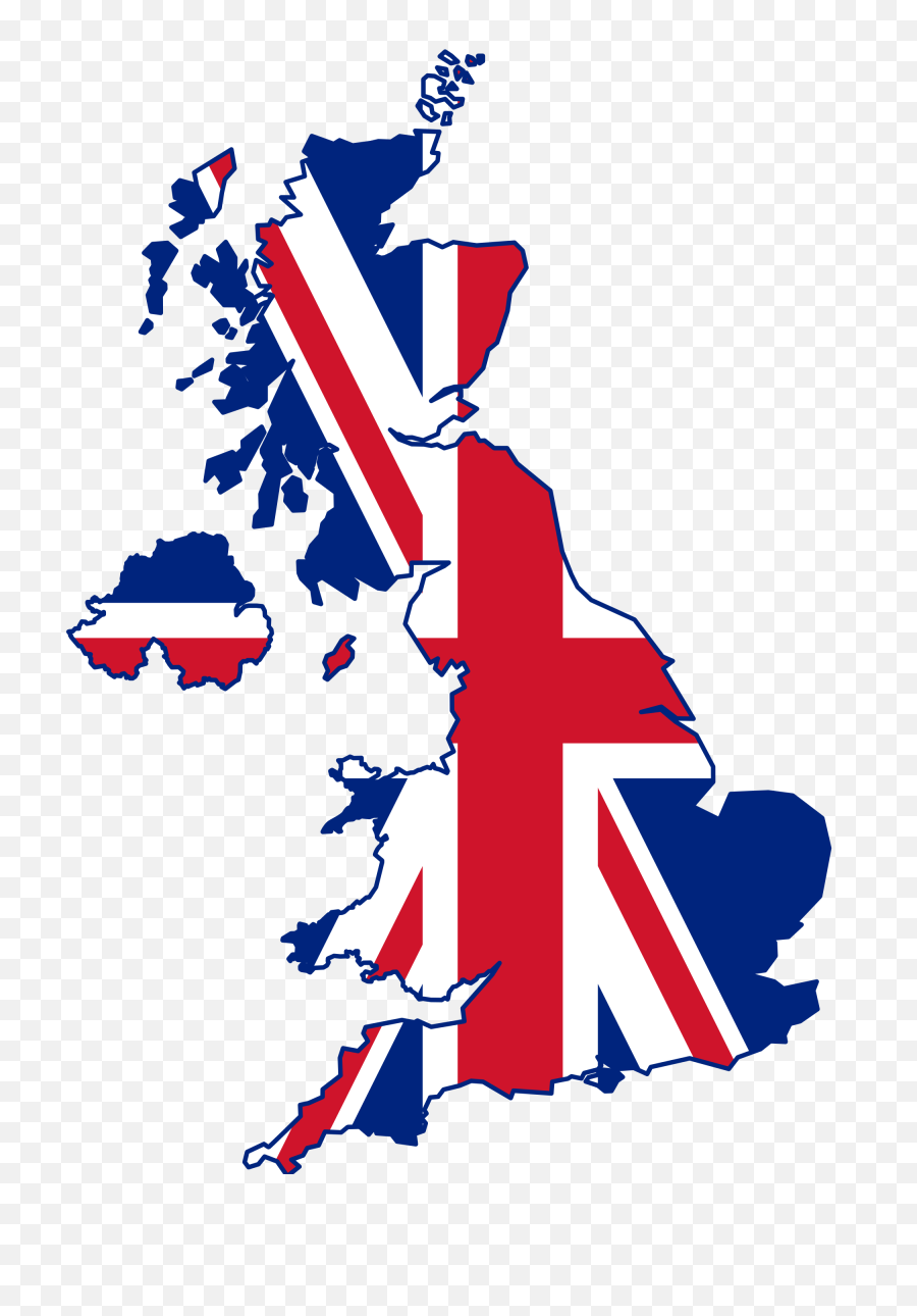 Uk Outline And Flag - Great Britain Flag Country Png,Uk Flag Png