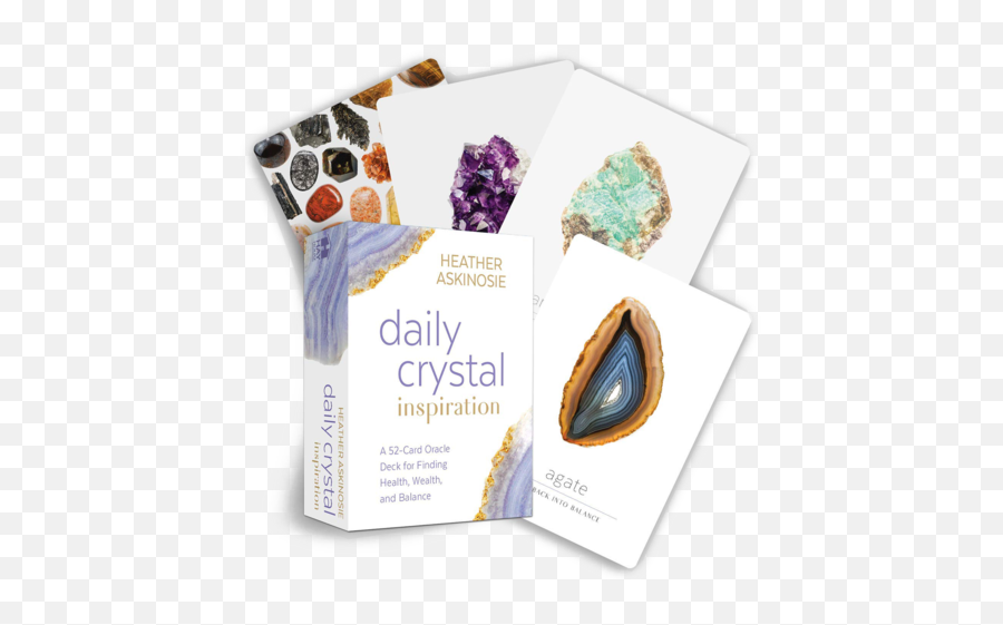 Daily Crystal Inspiration Card Deck Shop Our - Daily Crystal Inspiration A 52 Card Oracle Deck For Finding Health Wealth And Balance Png,Deck Of Cards Icon