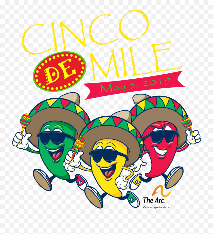 Cinco De Mile 5k 10k U0026 1 Fun Run - Cartoon Png,Cinco De Mayo Png