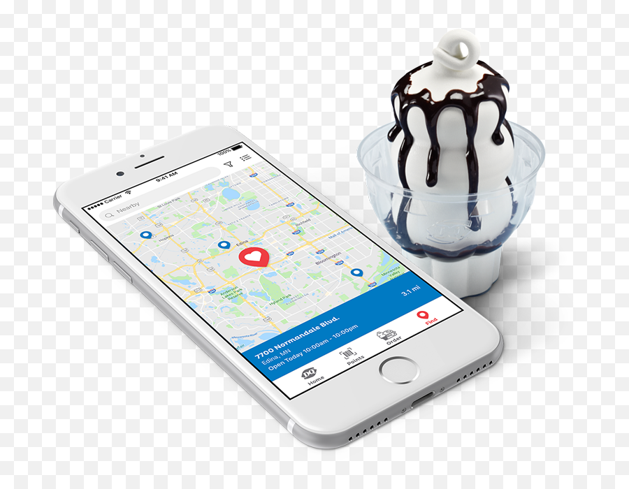 Download The App - Dairy Queen Sundaes Png,Mobile Search Icon