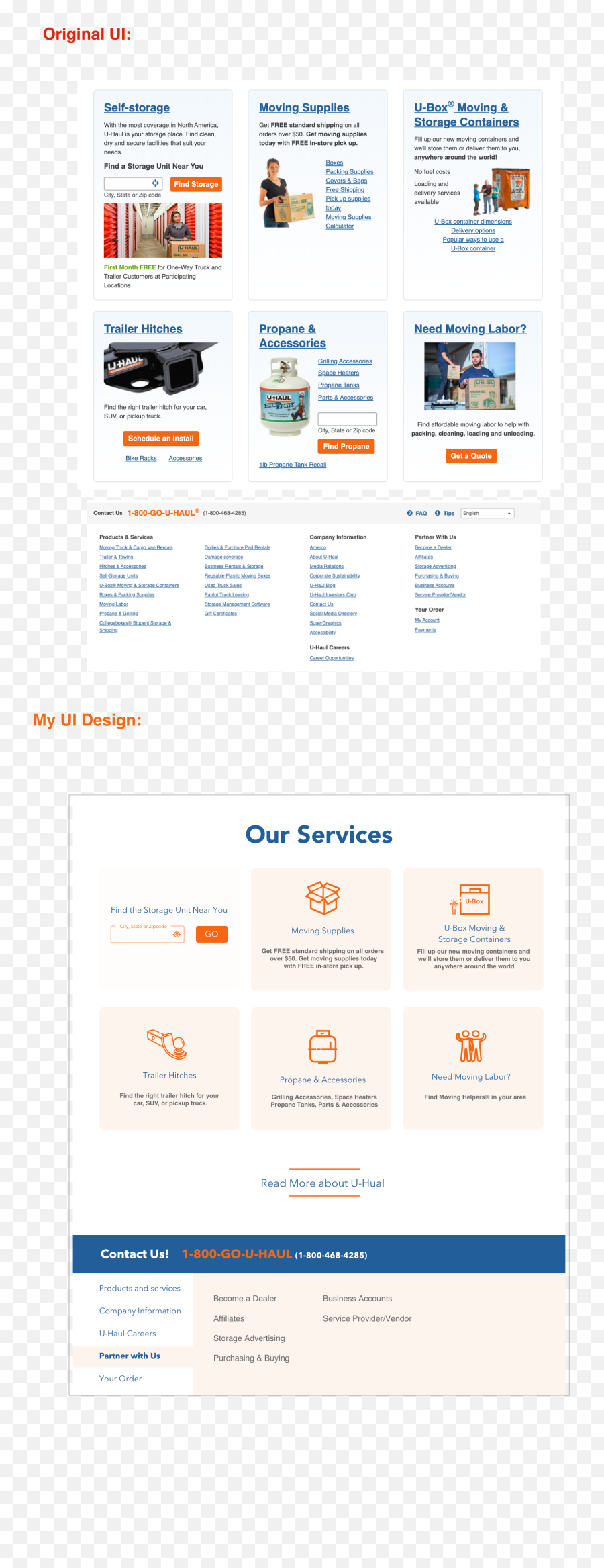 U - Haul Website Redesign U2014 Ivy Danxiaomeng Huang Vertical Png,Uhaul Icon