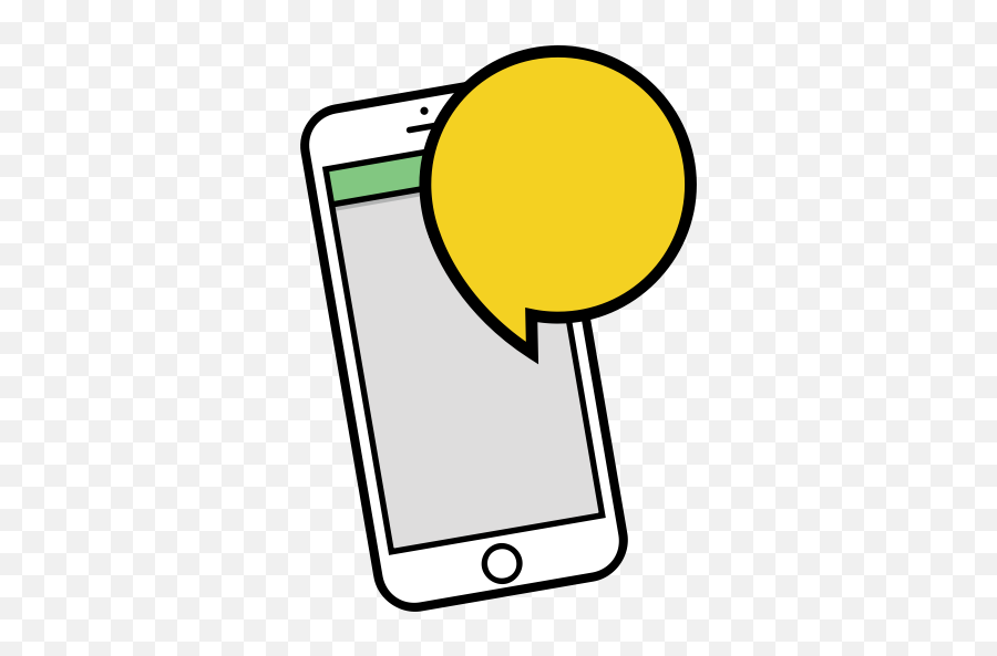 Iphone Phone Sms Text Message Icon - Mobile Message Icon Png,Iphone Clipart Png