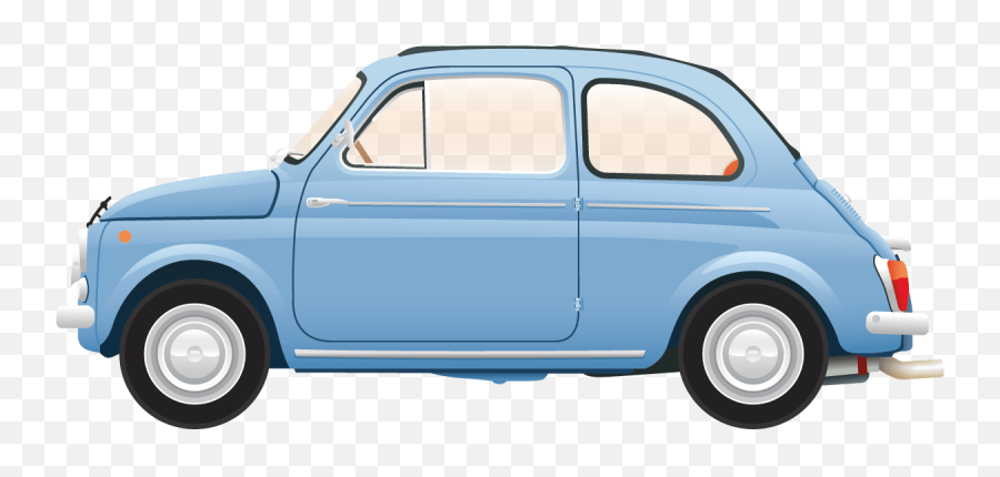 The Cool Club Fiat 500 Poster - Antique Car Png,Fiat Icon