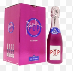 Champagne Pack Four Quarter Pop Rose Pommery - Pink Pop Rose png