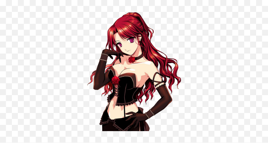Hot Anime Girl Png 2 Image - Sexy Anime Girl Red Hair,Hot Anime Girl Png