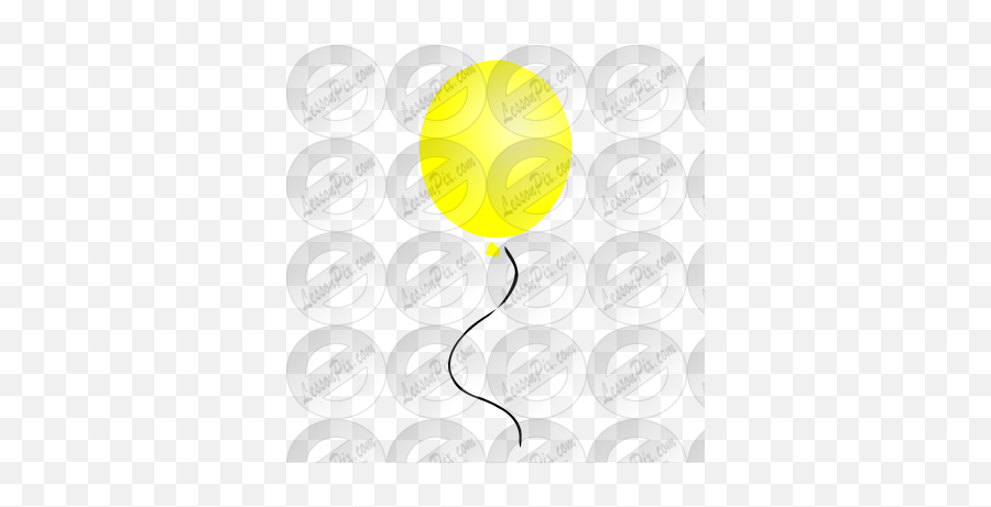 Lessonpix Mobile - Circle Png,Yellow Balloon Png