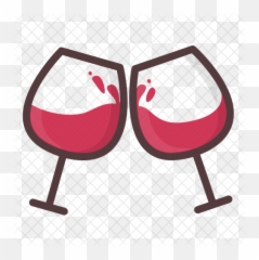 Wine Icon - Cartoon Wine Glass Transparent Png,Wine Png