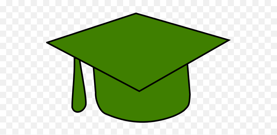Green Grad Cap Clip Art - Vector Clip Art Green Graduation Cap Png,Grad Hat Png