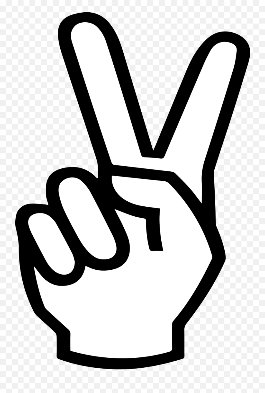 Peace Sign Hand Svg Png Download - Hand Peace Sign Clipart,Peace Sign Transparent Background