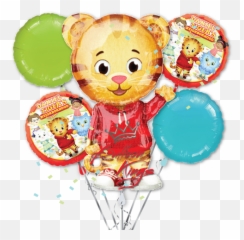 Download Daniel Tiger Balloon Kings - Daniel Tiger Birthday Balloons Png,Daniel Tiger Png
