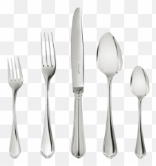 Spatours Silver Plated - Christofle Albi Stainless Steel Flatware Png,Place Setting Png