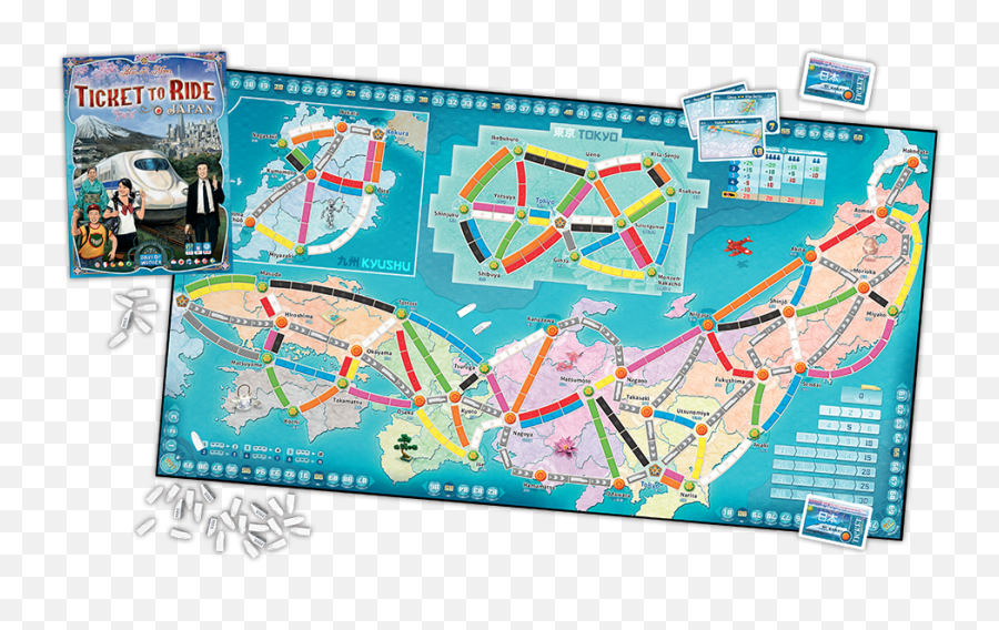 Ticket To Ride Map Collection Volume 7 - Japanu0027 Announced By Ticket To Ride Japan And Italy Png,Japan Map Png