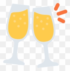 Clinking Glasses Emoji Clipart - 38 Years Cheers Png,Glasses Emoji Png