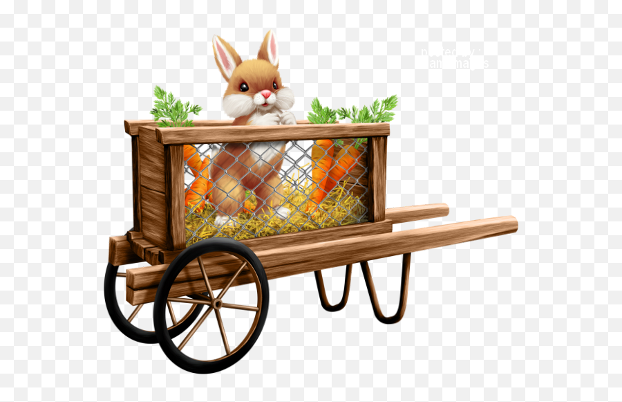Lapin Png Tube Pâques - Rabbit Png Spring Clipart Cart,Spring Clipart Png