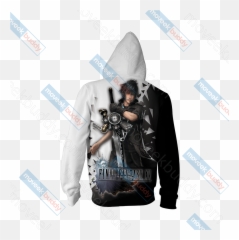 Final Fantasy Xv - Noctis Lucis Caelum Unisex Zip Up Hoodie Jacket Hoodie Png,Noctis Png