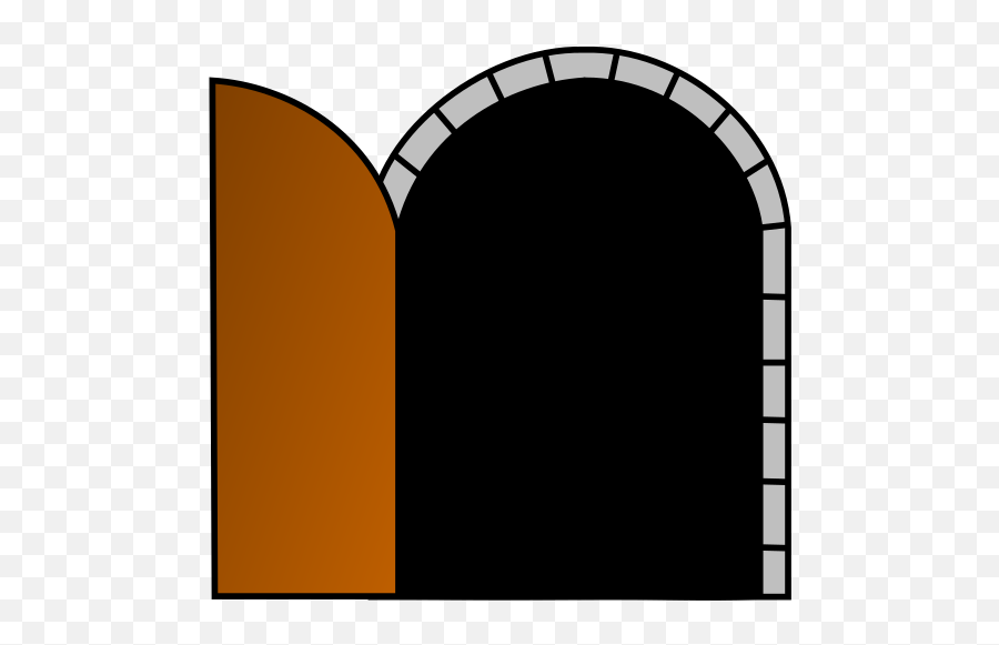 Open Brown Door Png Svg Clip Art For - Open Castle Doors Clipart,Open Door Png