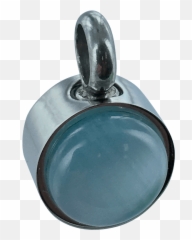 Blue Tear Drop Pendant - Solid png