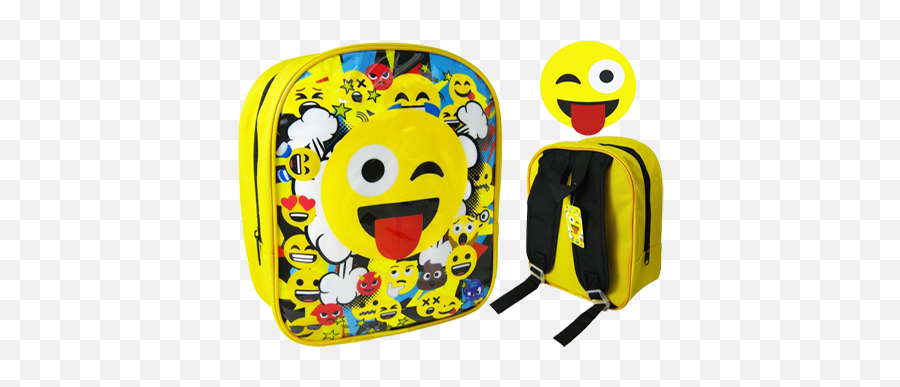 Download Emoji Character Junior School Backpack - Emoji Backpack Png,School Emoji Png