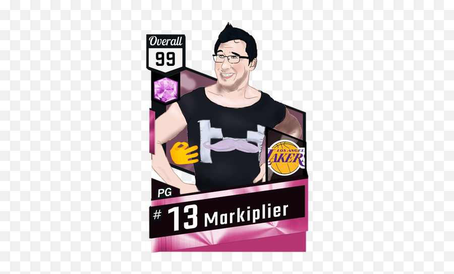 Markiplier - Nba 2k17 Custom Card 2kmtcentral Manute Bol Team 2k19 Png,Markiplier Png