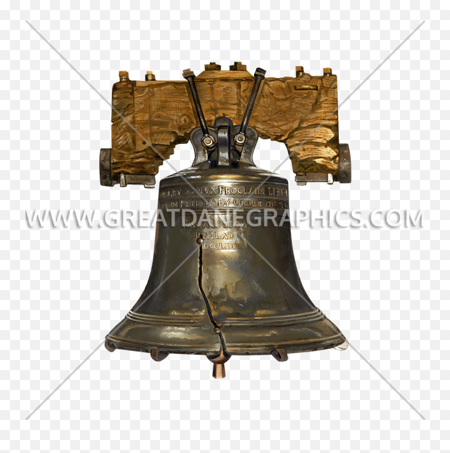 Realistic Liberty Bell Production Ready Artwork For T - Liberty Bell Stamp Png,Bell Transparent