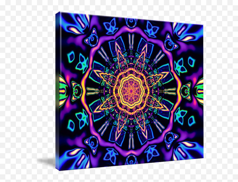 Return To Awe Psychedelic Abstract Mandala By Leah Mcneir - Mandala Psicodelico Png,Trippy Png