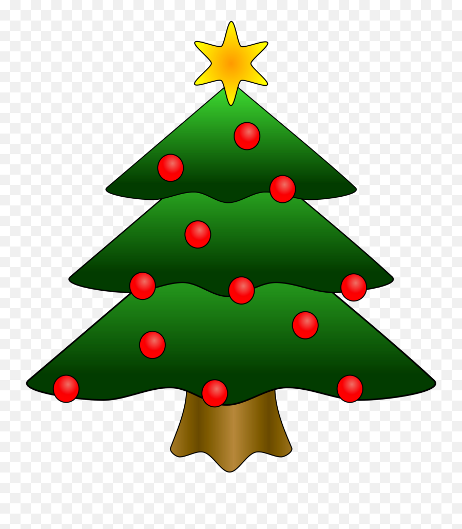 Christmas Tree Clipart - Clipart Christmas Tree Png,Natal Png