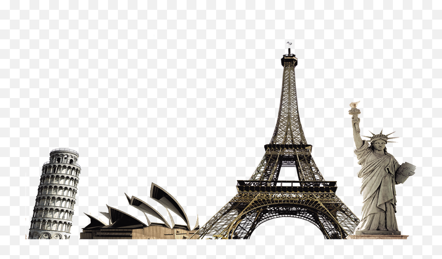 World Tourist Sights Png Image For Free - Eiffel Tower,Tourist Png