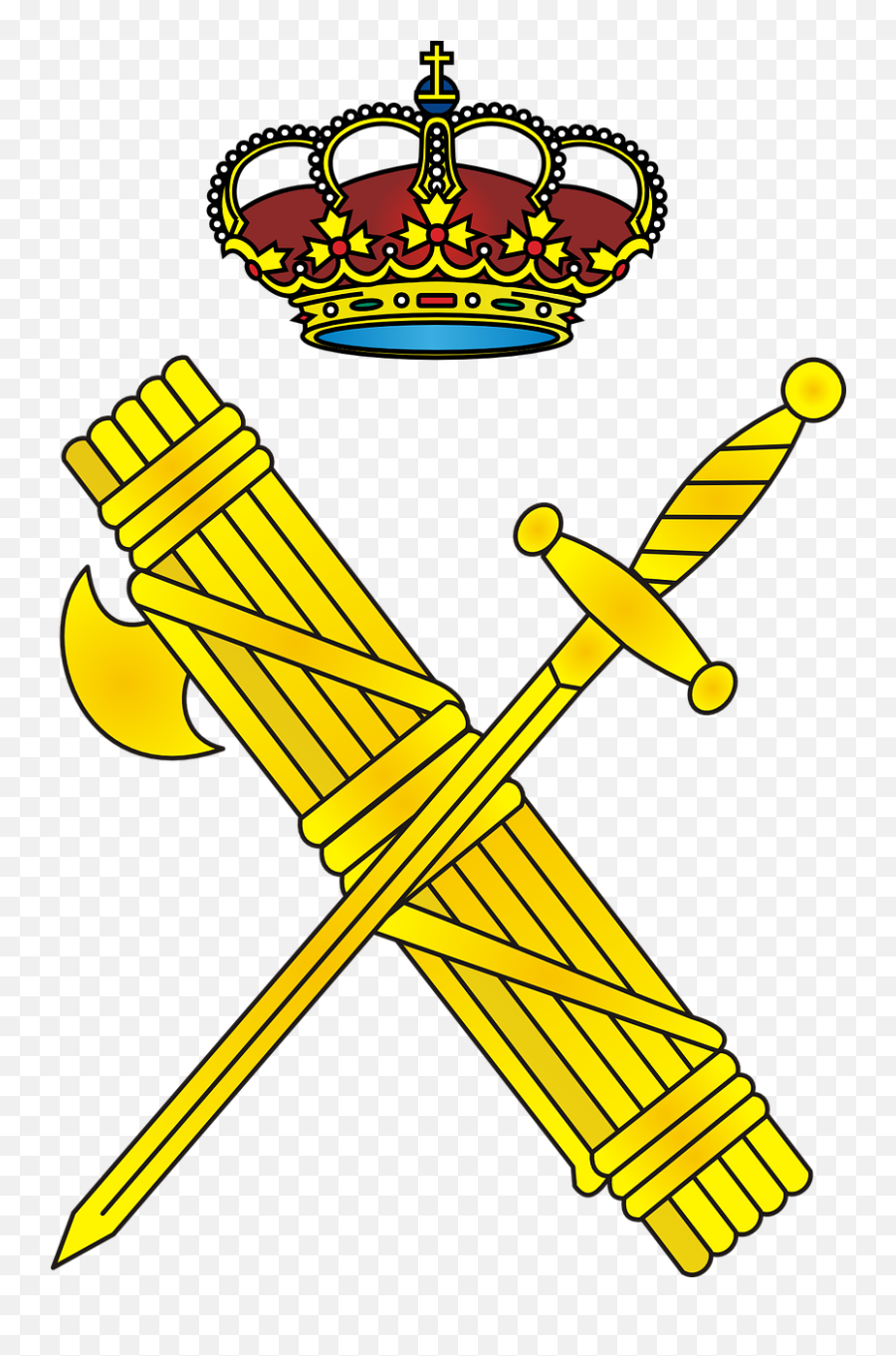 Crown Icon Png - Crown Sword Axe King Symbol Png Image Civil Guard,Yellow Crown Logo